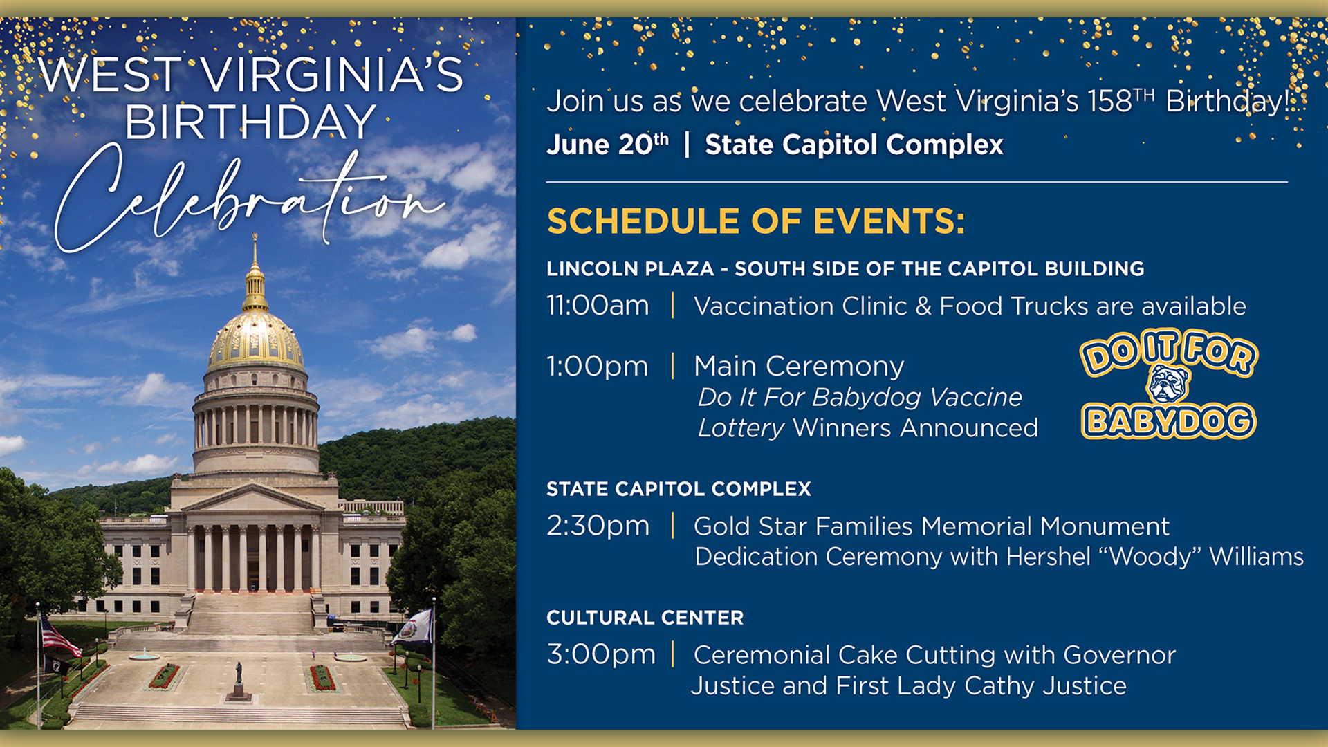 WEST VIRGINIA DAY State’s birthday celebration and first “Do it for